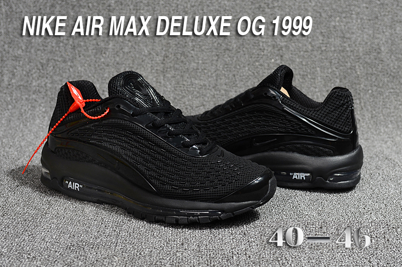 2018 Men Nike Air Max Deluxe OG 1999 Cool Black Shoes